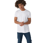 Κοντομάνικη βαμβακερή μπλούζα πενιέ B&C E150 με εκτύπωση