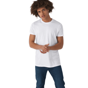 Κοντομάνικη βαμβακερή μπλούζα πενιέ B&C E150 με εκτύπωση